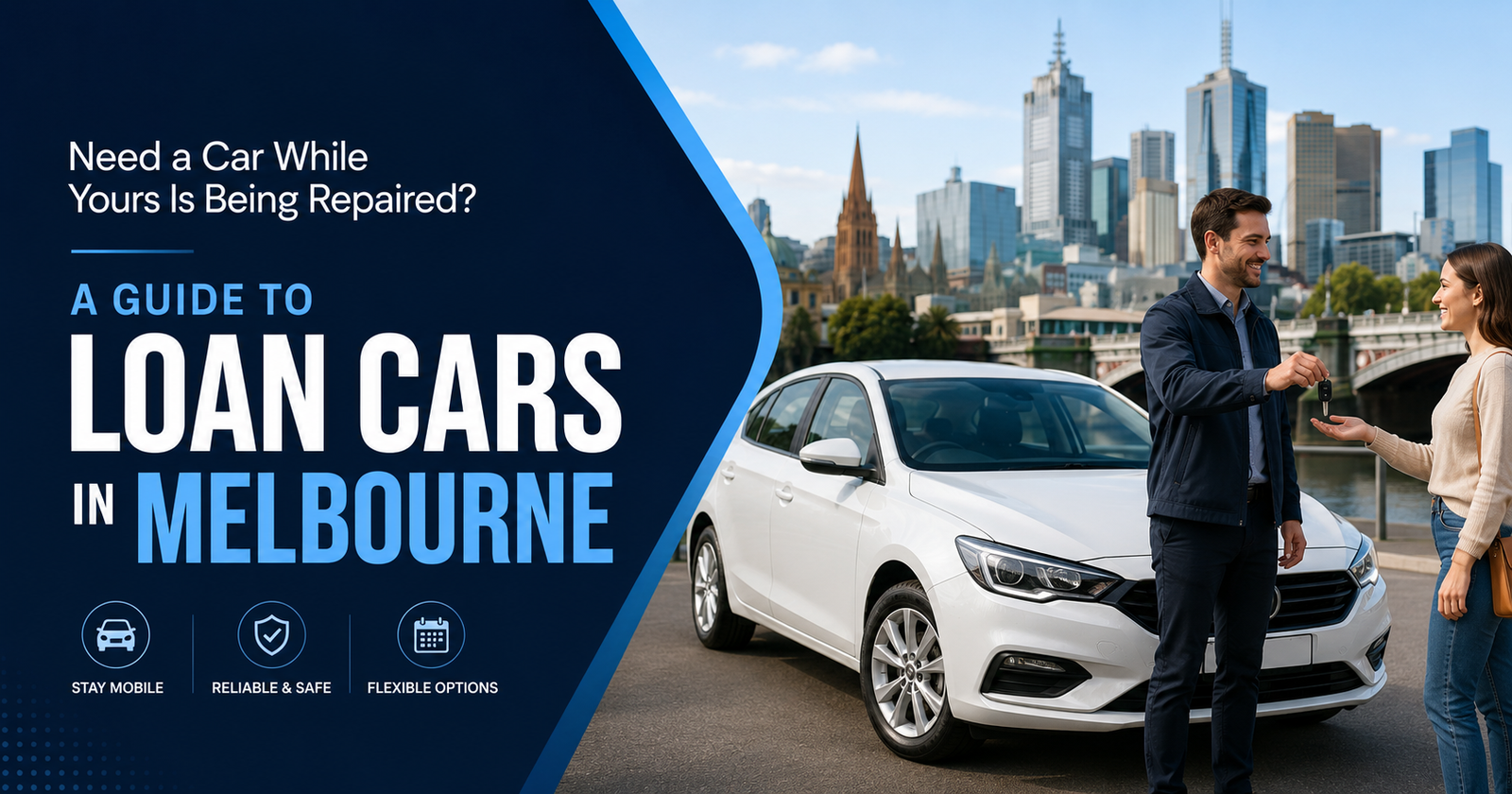 Melbourne customer receiving a loan car while their vehicle is being repaired